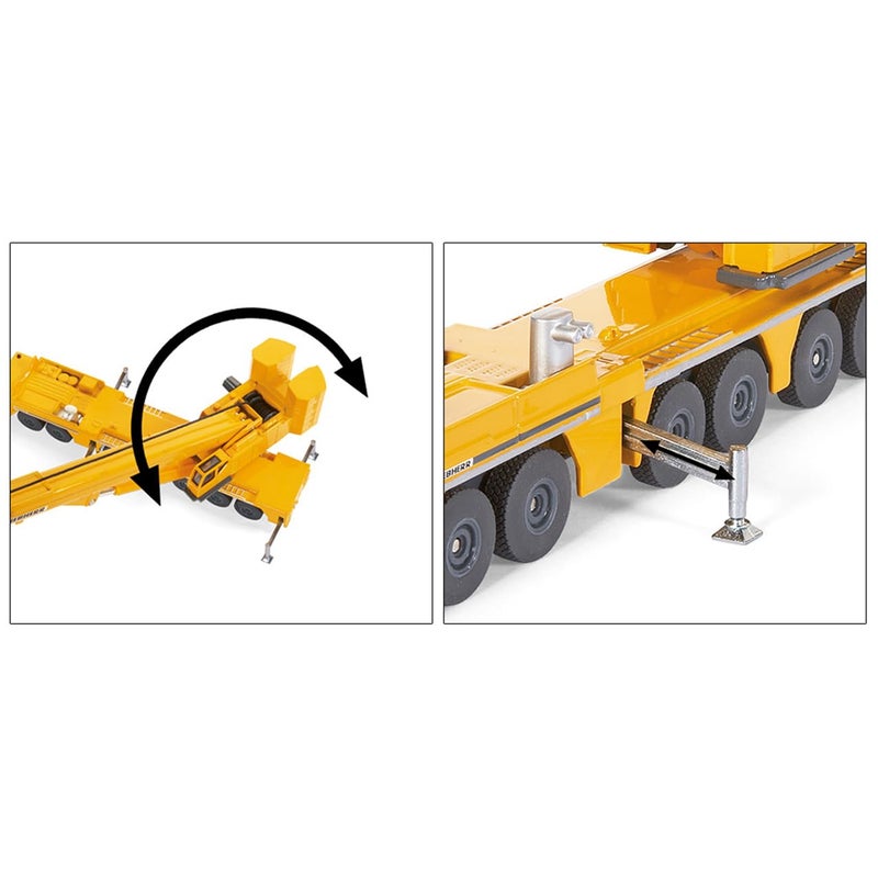 Siku 1886, Liebherr Mobile Crane, 1:87, Metal/Plastic, Yellow, Movable Parts - Image 3